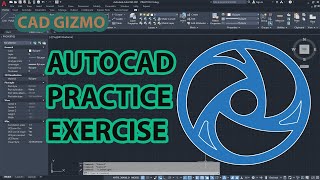 Autocad Practice Exercises 6 | Practice Series | Cad Gizmo