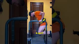 Dip alle parallele 17 kg 6 rpe7 #dipalleparallele #dip #dips #homegym