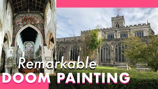 REMARKABLE DOOM PAINTING AT ST THOMAS'S CHURCH SALISBURY