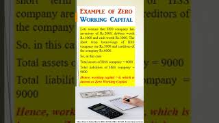 Zero working capital Example #workingcapital #businesscapital #businessfinance