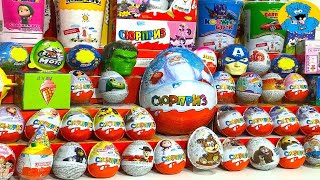 Мега Выпуск, Открываем Яйца С Сюрпризом,Unboxing Surprise Eggs Mega Giant Collection with Rare!