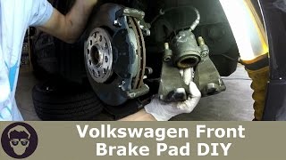 VW Volkswagen How to Change Front Brake Pads DIY MK4 Golf Gti Jetta