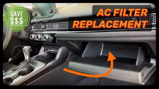 Honda Civic How To Replace Cabin Air Filter / AC Filter 2022, 2023 2024+