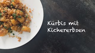 Kürbis mit Kichererbsen