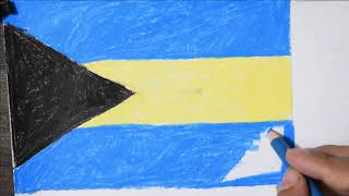 The Bahamas Flag | Bahamian Flag Drawing 🇧🇸