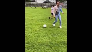 Conor McGregor seems to have good skills in football as well  ⚽️