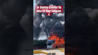 Incendio En Av.Eloy Cavazos 😧🙏🏻