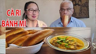 CÀ RI GÀ ĂN VỚI BÁNH MÌ NHÀ LÀM THƠM BÉO NGẤT NGÂY/Trinh Cuộc Sống Mỹ