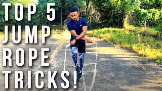 Top FIVE jump rope tricks for beginner and intermediate!