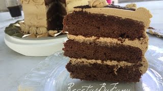 Tarta de Moka - Layer Cake - Café y Chocolate - Recetas By Fany