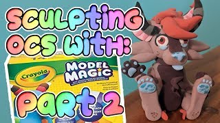 Sculpting ocs with cheap clay!! | part 2