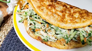 💪 Здоровый белковый завтрак. Готовила бы его каждый день, так вкусно! Салат. Простые рецепты