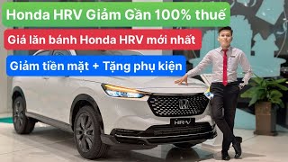 Honda HR-V 2024 giảm gần 100% thuế tháng 6 | Giá lăn bánh Honda HR-V 2024 | Mua trả góp Honda HR-V