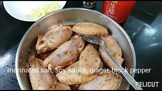 Chicken ginger black pepper. #simple  #yummy cara membuat ayam goreng jahe mudah.