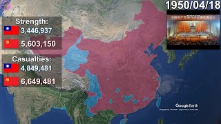 The Chinese Civil War using Google Earth