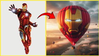 AVENGERS but HOT AIR BALLOON 🎈 VENGERS 🔥 All Characters (marvel & DC) 2024