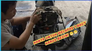 Cara ganti kuci jok motor, cara ganti kunci jok motor beat 2018, cara ganti kunci jok motor beat k44