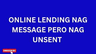 ONLINE LENDING NAG MESSAGE SA AKIN PERO INUNSENT DIN! #ola #online #lending