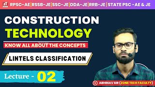 L2 Construction Technology - Lintels Beam Classification | For SSC JE, RRB JE, RSSB JE, RPSC AE Exam