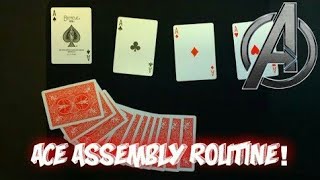 self-working ACE assembly card trick/easy card tricks