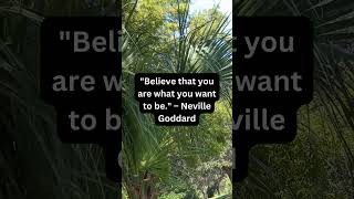 "Believe that you are what you want to be." – Neville Goddard #motivation #transformation