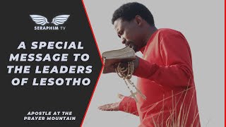 APOSTLE  SAMUEL RABOTENG ON THE MOUNTAIN FOR LESOTHO ELECTIONS