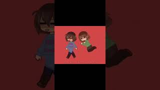 hate love meme gacha edit undertale chara frisk #shorts