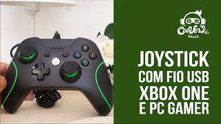 Controle Joystick Com Fio Usb Compatível Com Xbox One Pc Gamer | CooverL BR