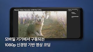 모바일 기기에서 구동하는 1080p 영상 코딩 | 퀄컴 신경망 영상 코덱