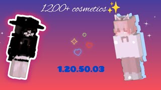 1200+ 𝙲𝙾𝚂𝙼𝙴𝚃𝙸𝙲𝚂 4D SKINS  DOWNLOAD || 1.20.50.03|| MEDIA FIRE || ✨ SKINS WITH CAPES 😍 4D  ANIMATED