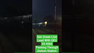 6dn Green Line Passing Through Jhelum Station#trendingshorts #youtubeshorts