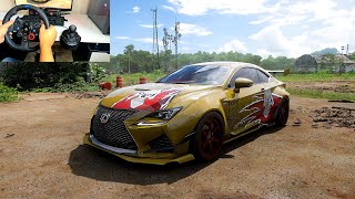 Driving Lexus RC F 2015 with logitechg29 | Forza horizon 5