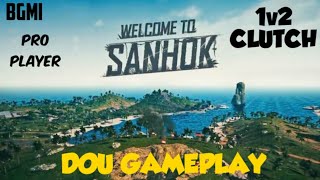 Sanhok || Duo gameplay || 1v2 clutch || pro pleyer#BGMI