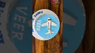 Birthday cake! Airplane and clouds theme cake #shorts#birthday#cake#youtube#video#shortvideo