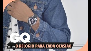 MINUTO GQ - como combinar o relógio com cada look