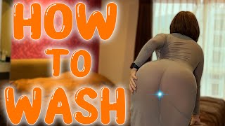 4K Transparent | Cleaning | Washing Mirrors | See-Through Fabric & No Bra |  Clothes Try on Hau