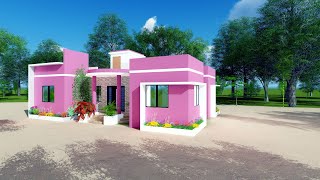 4 bedroom, one storied house design 2022, floor building design.