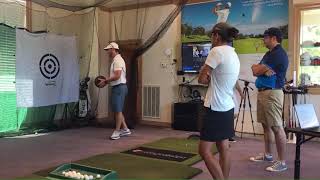 Med ball throws for golf swing