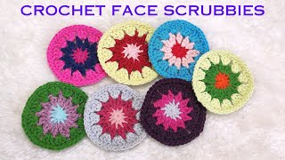 SUPER EASY CROCHET REUSABLE FACE SCRUBBIES BEGINNER PATTERN | CROCHET REUSABLE MAKE UP REMOVER