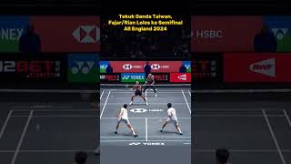 Tekuk Ganda Taiwan, Fajar/Rian Lolos ke Semifinal All England 2024 #shorts #badminton #bwf