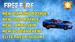 New Diamond And Gold Royale || Free Famas Skin || Elite Discount || Free Fire Updates ||