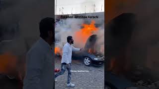 Civic Caught Fire At Pakwheels Autoshow Karachi