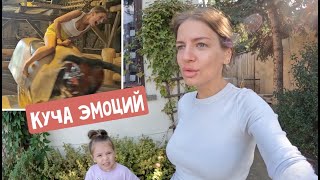 Как спалось на даче? Испугалась / Парк атракционов Freizeitpark Plohn / Скачу на быке / Подарки