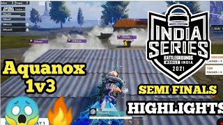 TSMAquanox 1v3 in Last circle 😍 BGIS SEMI FINALS HIGHLIGHTS 🏆 Esports CLips