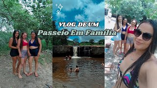 Vlog de um Passeio na/ Cachoeira em Família/Mostrei a Cachoeira/o dia tava lindo👨‍👩‍👧‍👧❤🌥