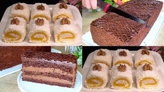 [2K] Amazing Yummmiii Chocolate Cake Dessert's Swiss Rolls🍞