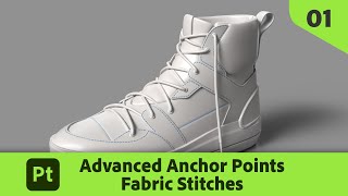 Creating Fabric stitches for Footwear with Anchor Points in Substance 3D Painter | Substance 3D