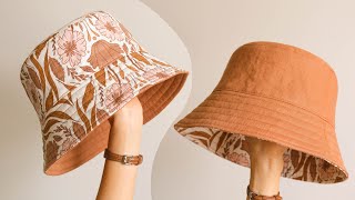 How to sew bucket hat | Reversible bucket hat