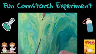 Who Knew Cornstarch Could Do THIS? Science Experiment Activity For Kids