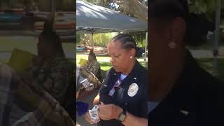 Inglewood Lt. Nicole Loudermilk plays guard dog for Inglewood councilman